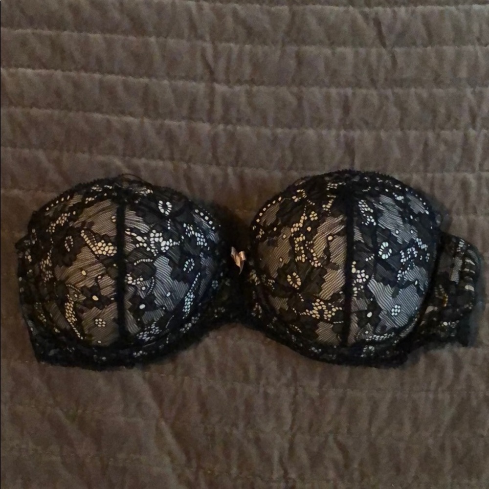 Push-up Strapless Pink Bra